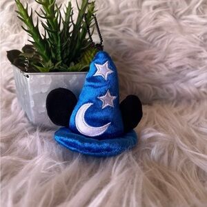 Disney Mickey's Magic hat plush pendant  bag Mickey the Magician keychain